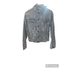 Disney denim jacket with all the Disney dogs on it size XS